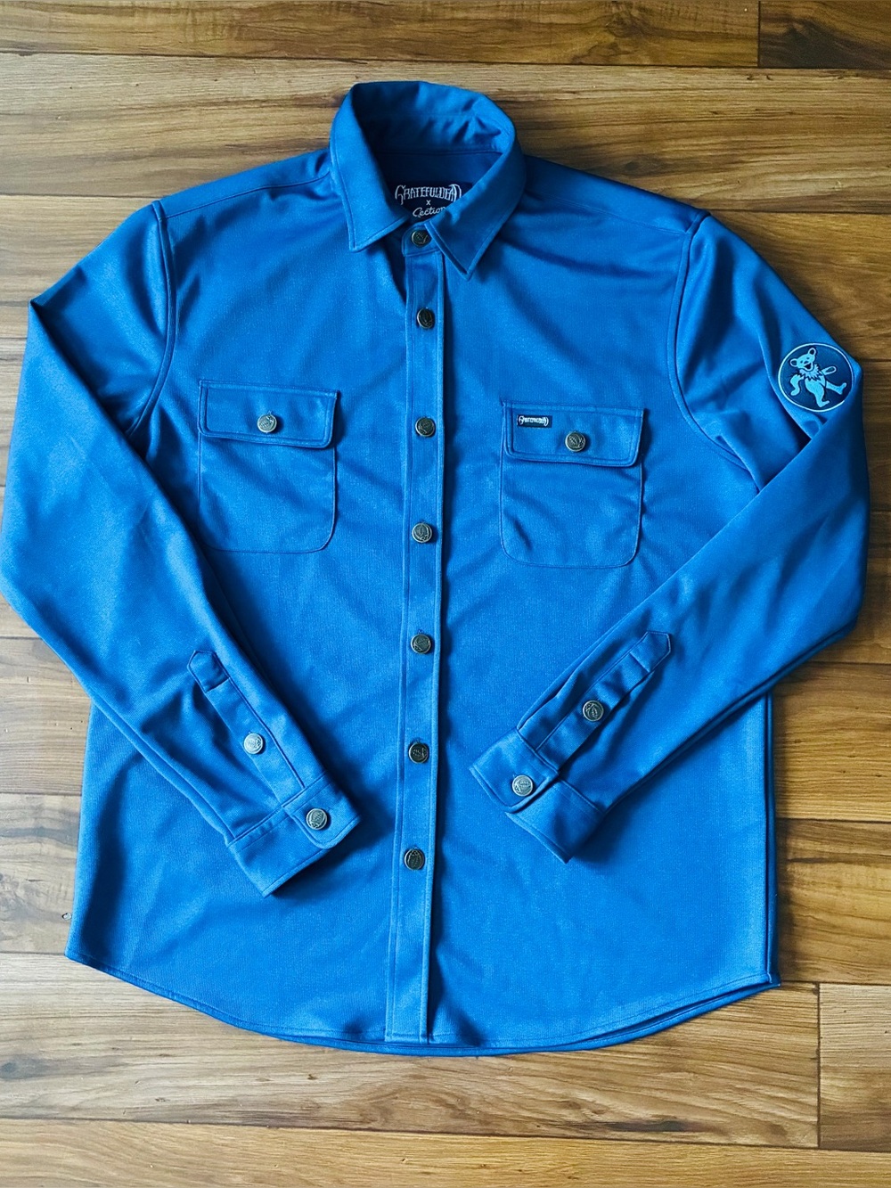 Rare Grateful Dead X Section 119 Navy Blue Button Down Long Sleeve Size Large